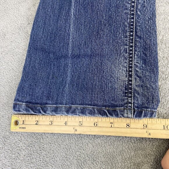 Lee Riders Jeans Women's 14 L (Fits 35x33) Blue Boot Cut‎ No Gap Waist Mid Rise - Picture 4 of 14
